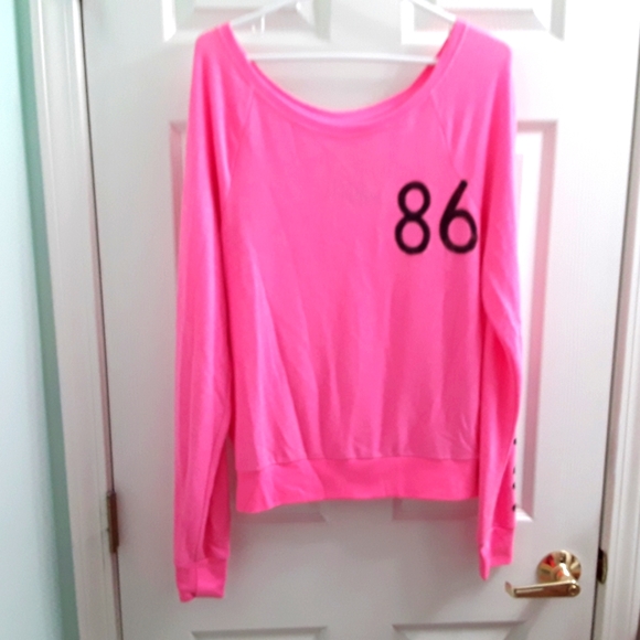 PINK Victoria's Secret Sweaters - Y2K PINK Victorias Secret Neon Light Sweater